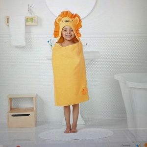 Jumping Beans Lion Hooded Bath Wrap 25” x 50”